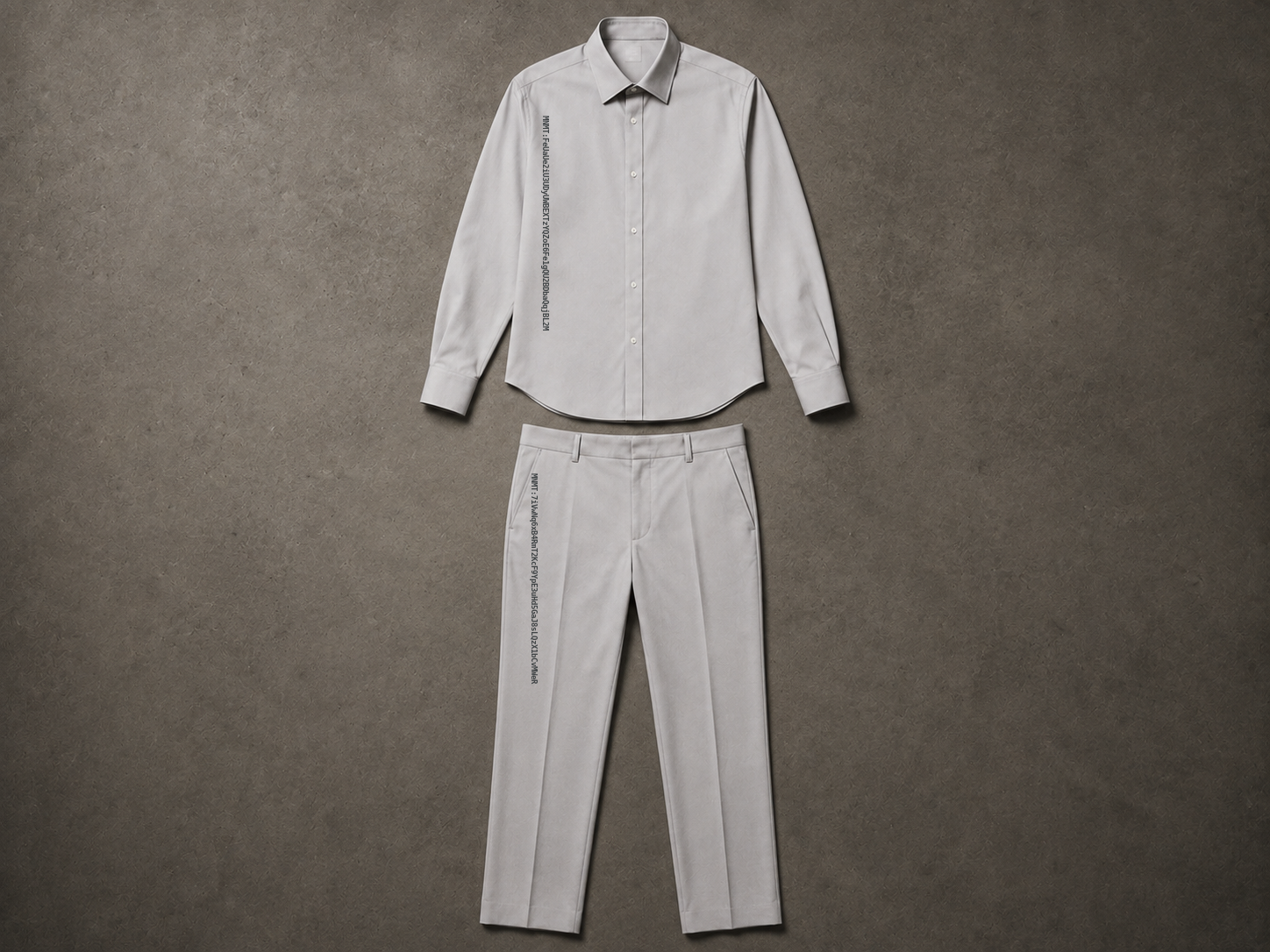 STRUCTURE Oxford Set 07 — Gusty Grey, shown with its design-preview wallet-address artwork.