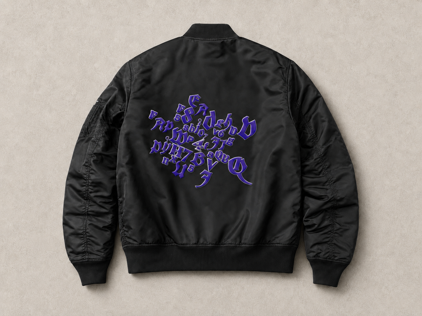 VOID Bomber — Violet, shown with its design-preview wallet-address artwork.