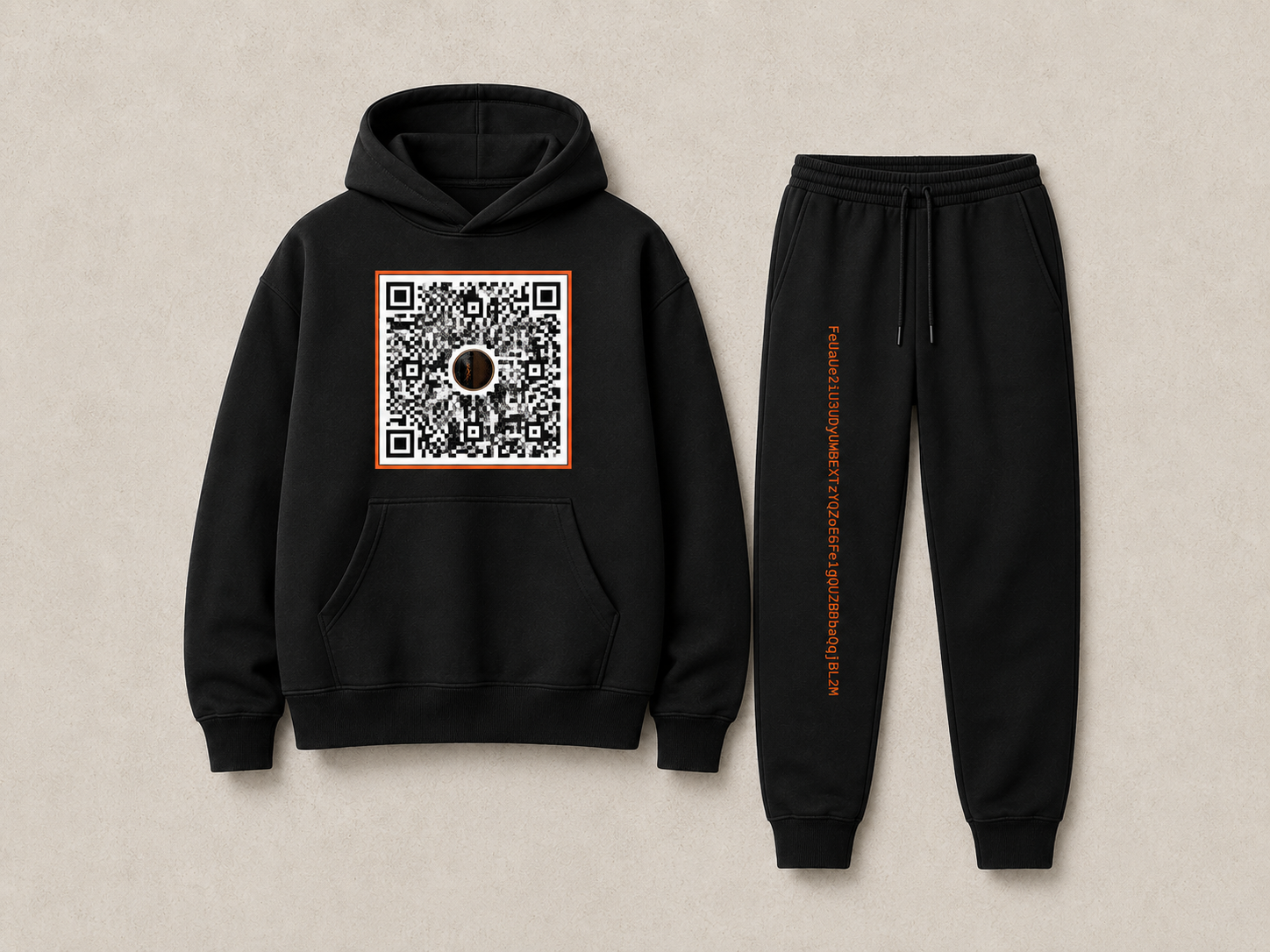 VOID Set 06 — QR / Orange, shown with its design-preview wallet-address artwork.